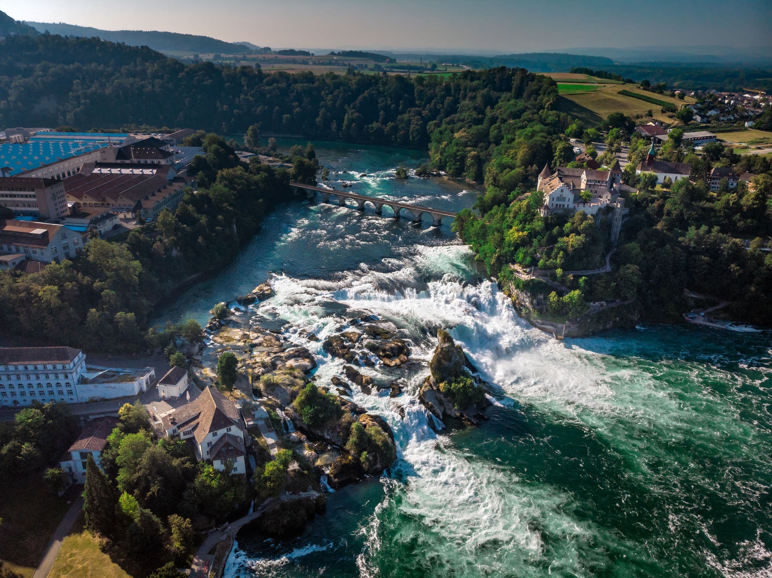  Rhine Falls Aerial View