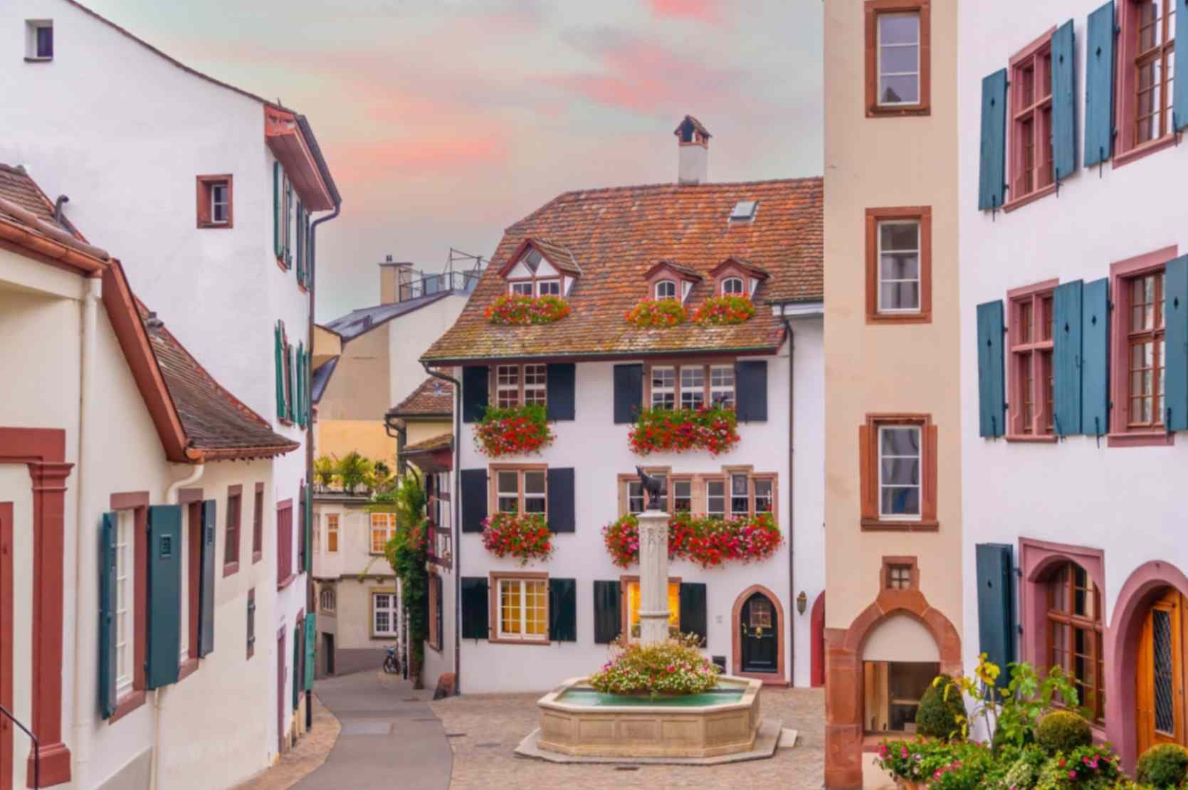 Brunnenhof in der Basler Altstadt