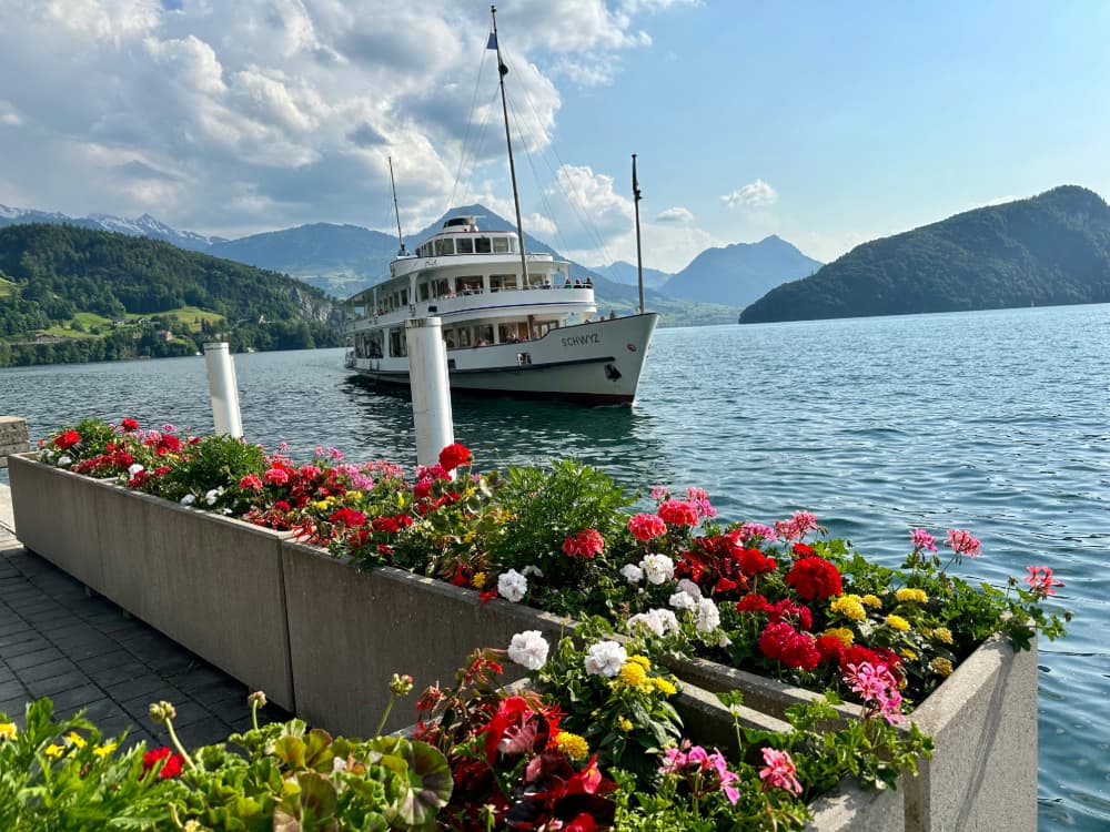 Boat on Lake of Lucerne