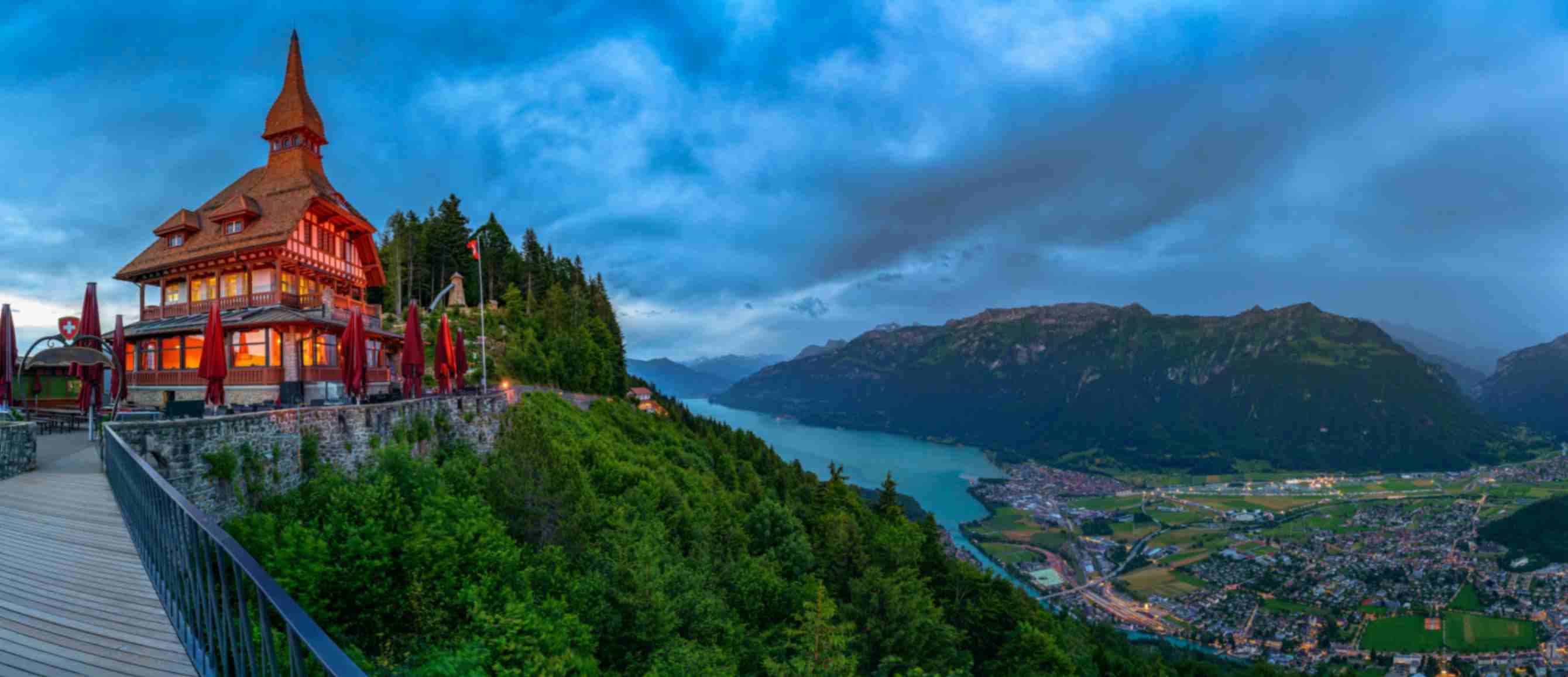 Panorama desde Harder Kulm