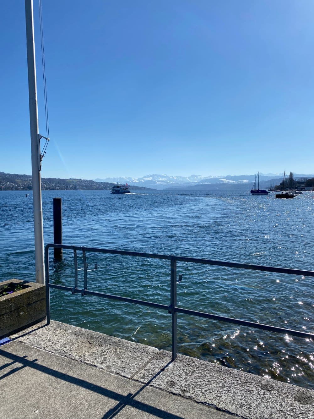 Lake of Zurich Alps View
