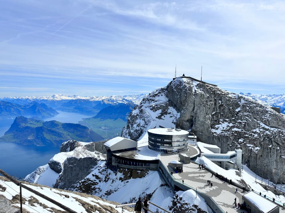 Mt Pilatus Top Winter.