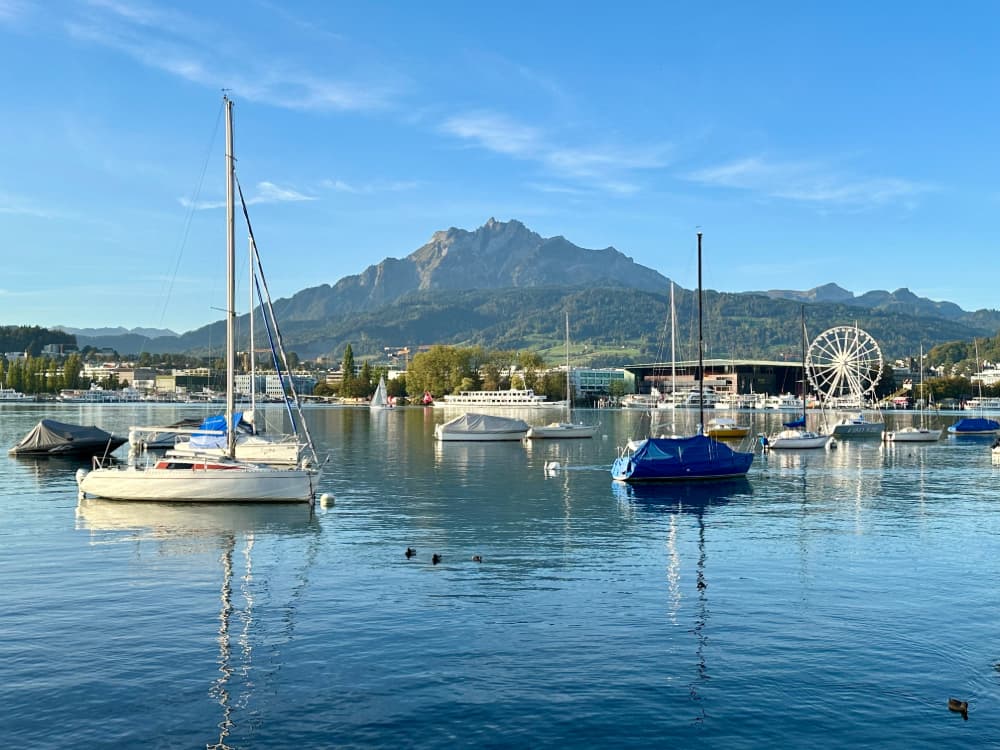 Mt Pilatus from Lucerne