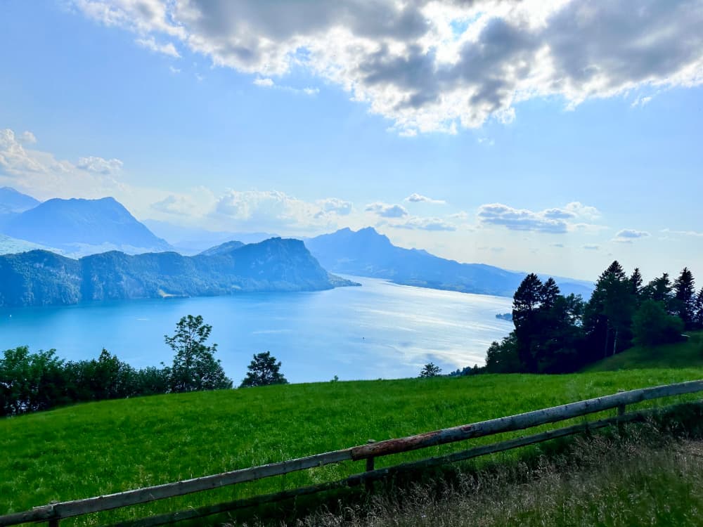 Mt. Rigi and Lake of Lucerne Close Up