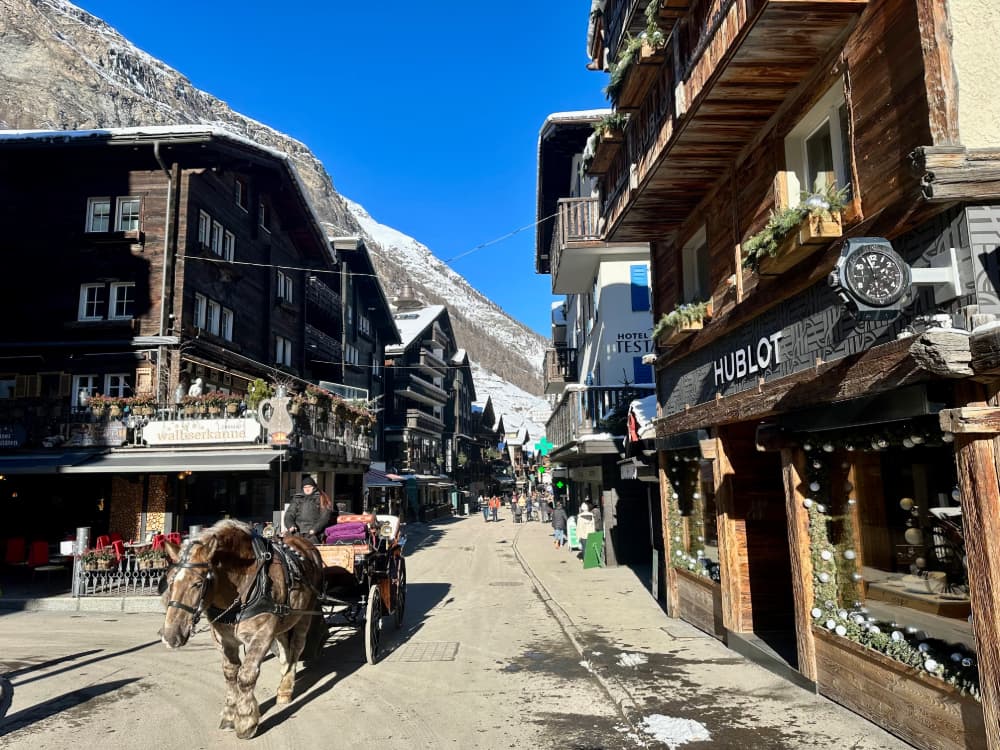 Zermatt Village Horse Carriage