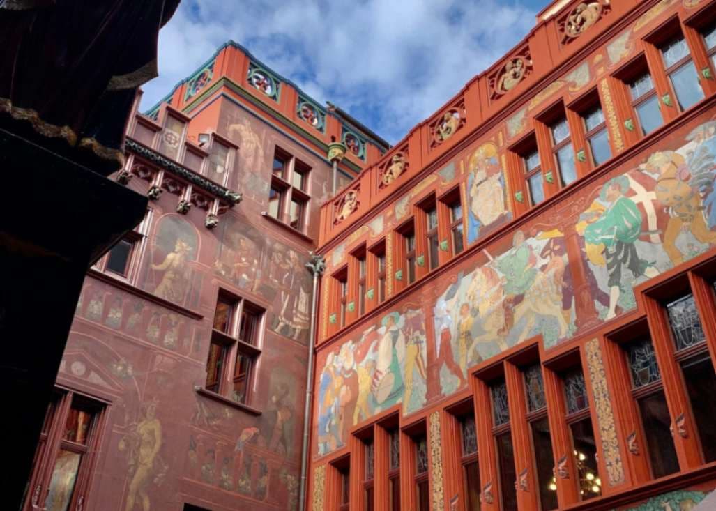 Basel Town Hall Historic Frescoes