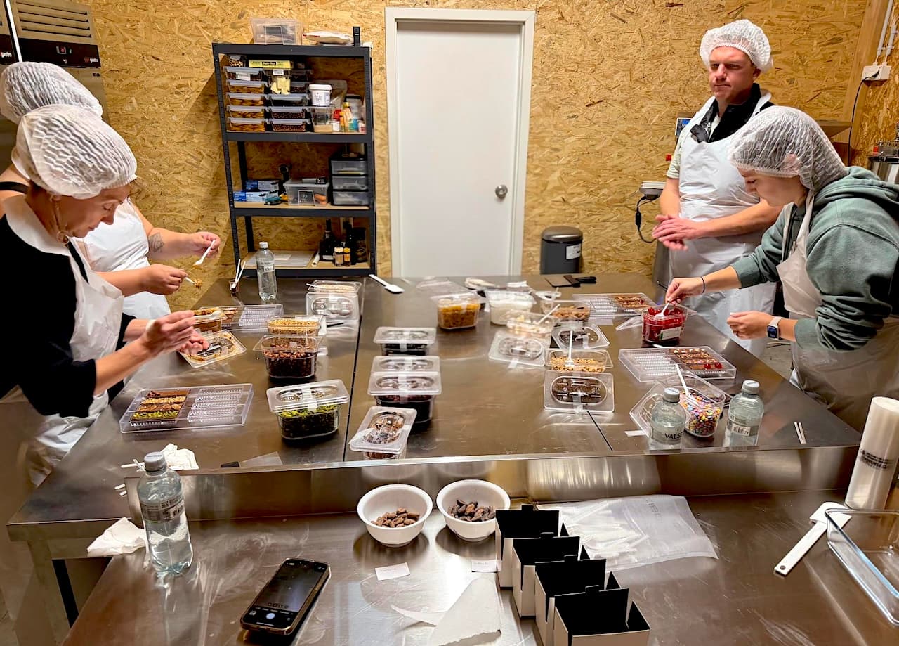 Esperienza di laboratorio del cioccolato svizzero